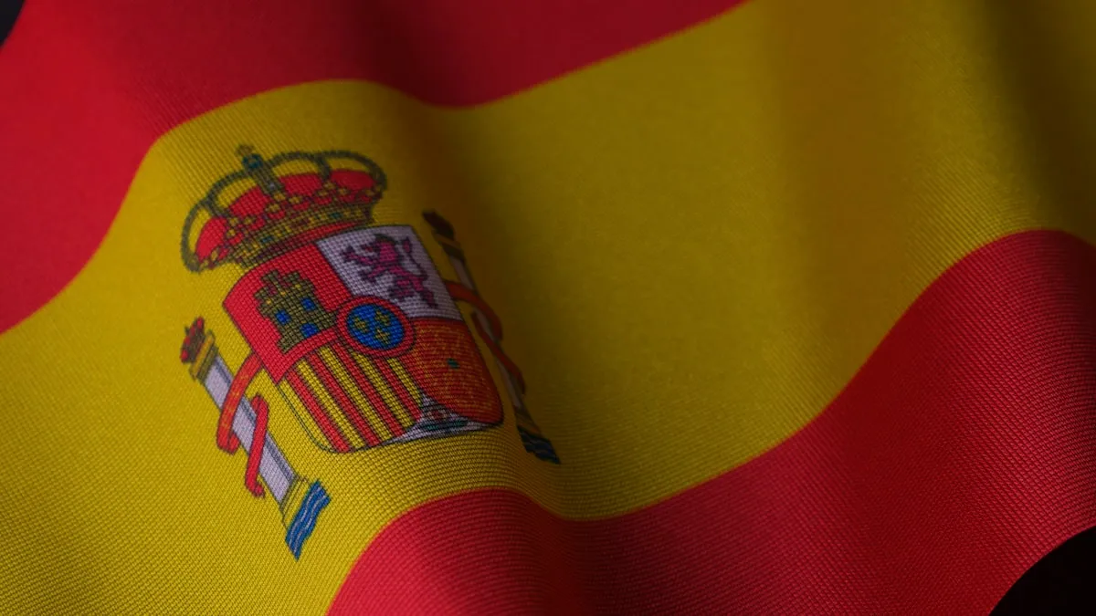 The flag of Spain