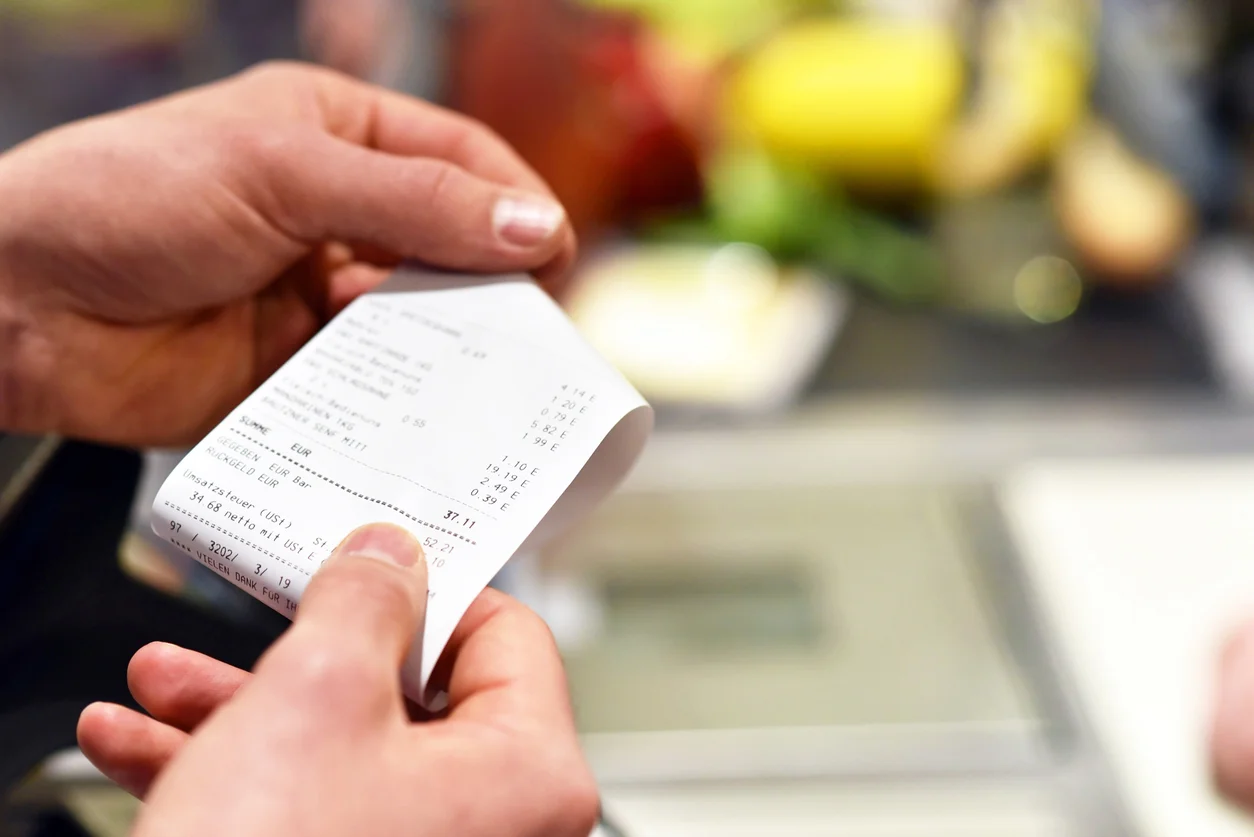 Receipt check