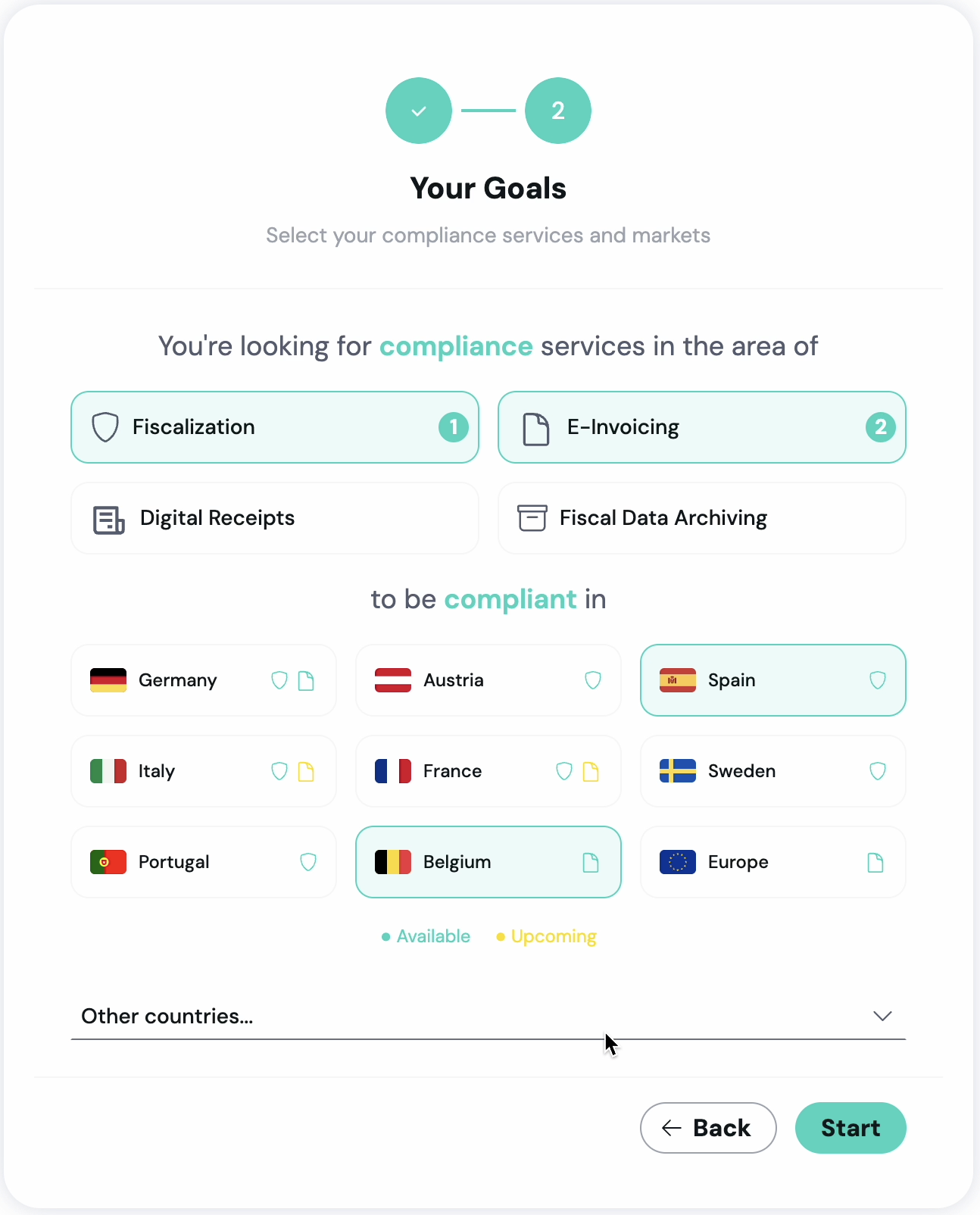 HUB onboarding questionnaire
